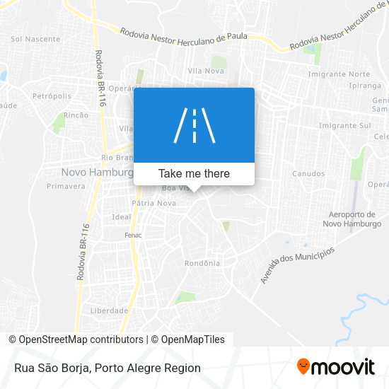 Rua São Borja map