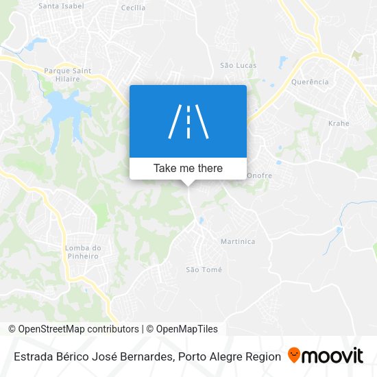 Estrada Bérico José Bernardes map