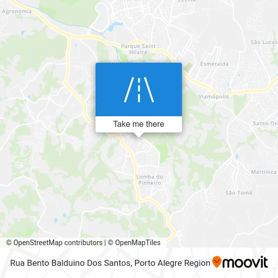 Rua Bento Balduino Dos Santos map