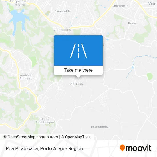 Rua Piracicaba map
