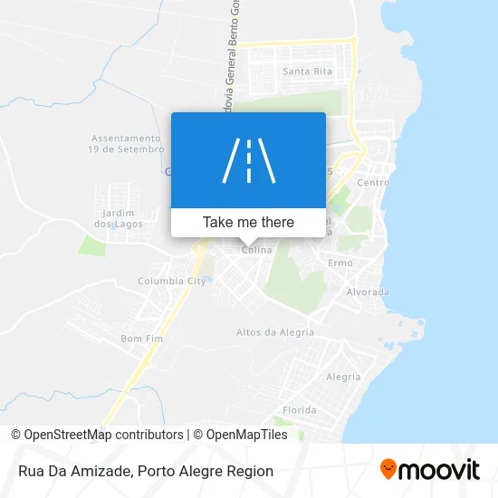 Rua Da Amizade map