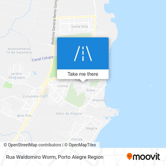 Rua Waldomiro Worm map