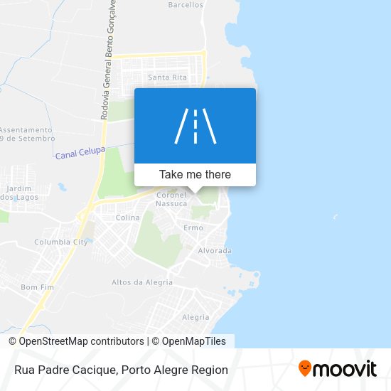 Rua Padre Cacique map