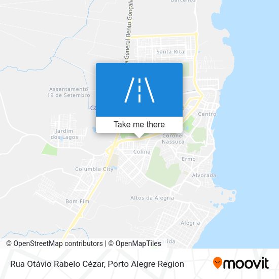Rua Otávio Rabelo Cézar map