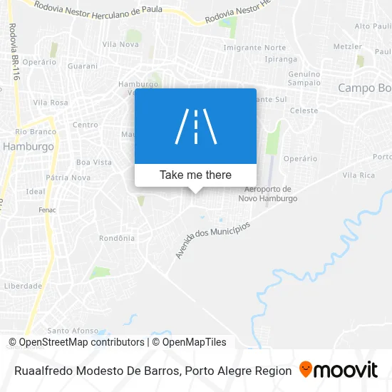 Ruaalfredo Modesto De Barros map