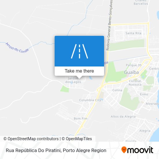 Rua República Do Piratini map