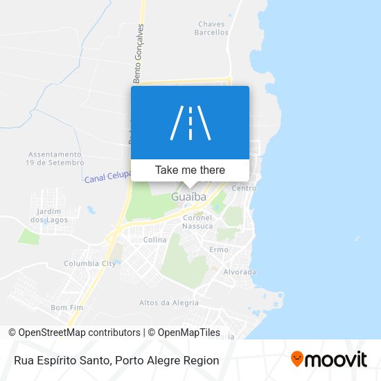 Rua Espírito Santo map