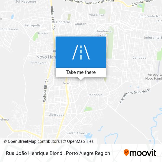 Rua João Henrique Biondi map