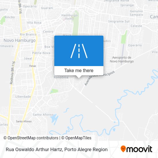 Rua Oswaldo Arthur Hartz map