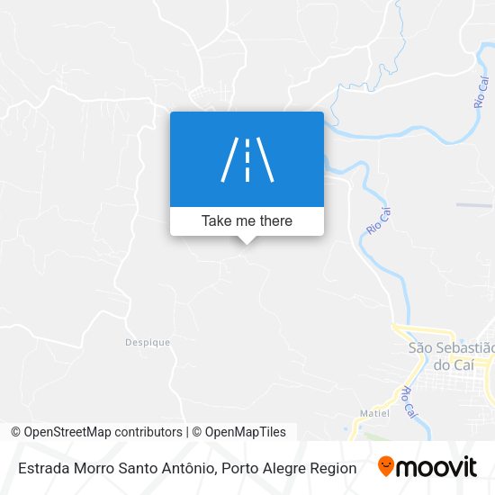 Estrada Morro Santo Antônio map