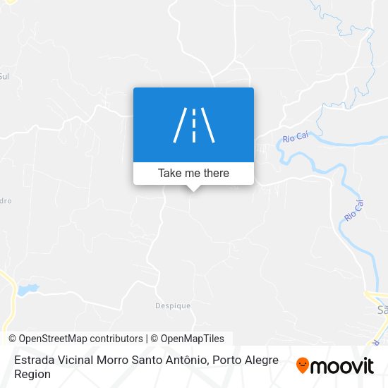 Estrada Vicinal Morro Santo Antônio map