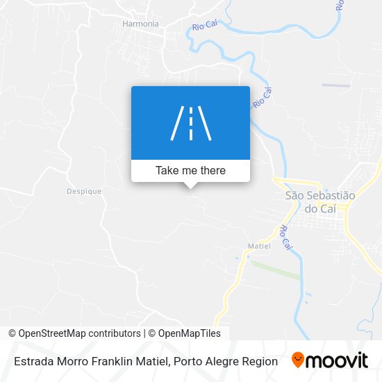 Estrada Morro Franklin Matiel map