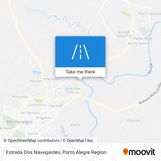 Estrada Dos Navegantes map
