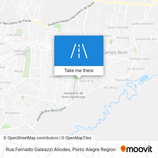 Rua Fernado Galeazzi Aliodes map