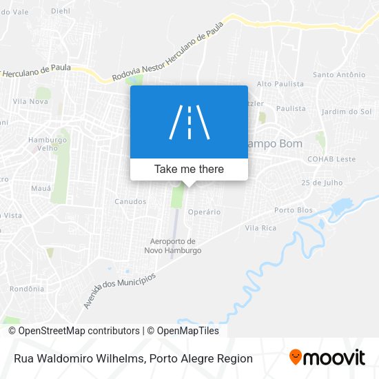 Rua Waldomiro Wilhelms map