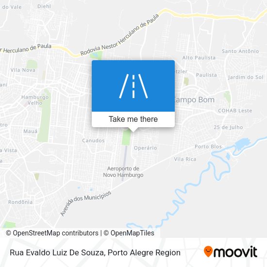 Rua Evaldo Luiz De Souza map