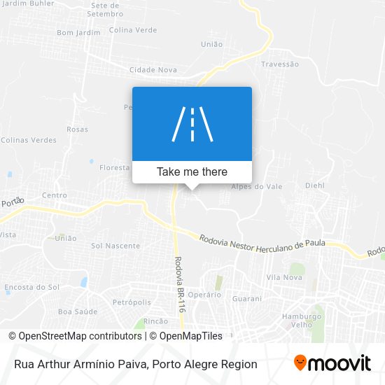 Rua Arthur Armínio Paiva map