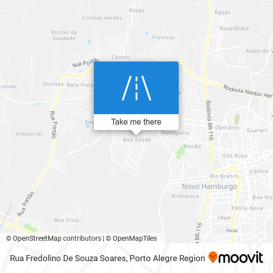 Rua Fredolino De Souza Soares map