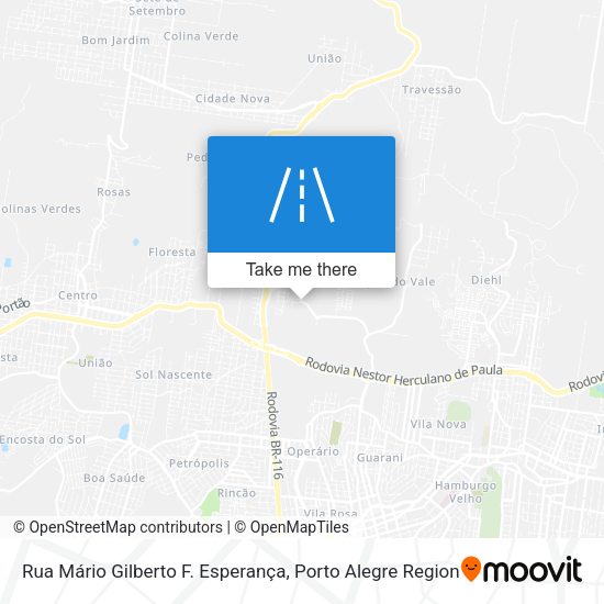 Rua Mário Gilberto F. Esperança map