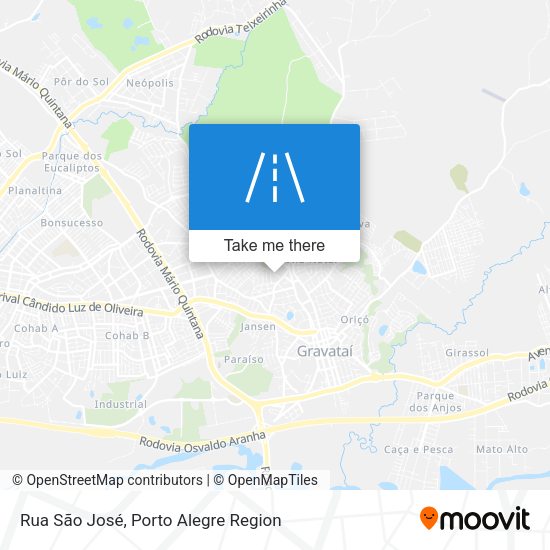 Rua São José map