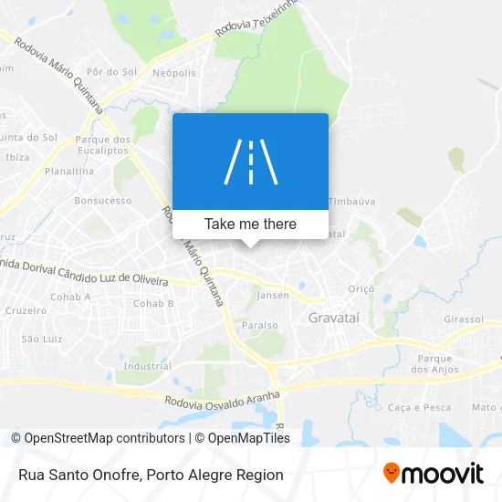 Rua Santo Onofre map