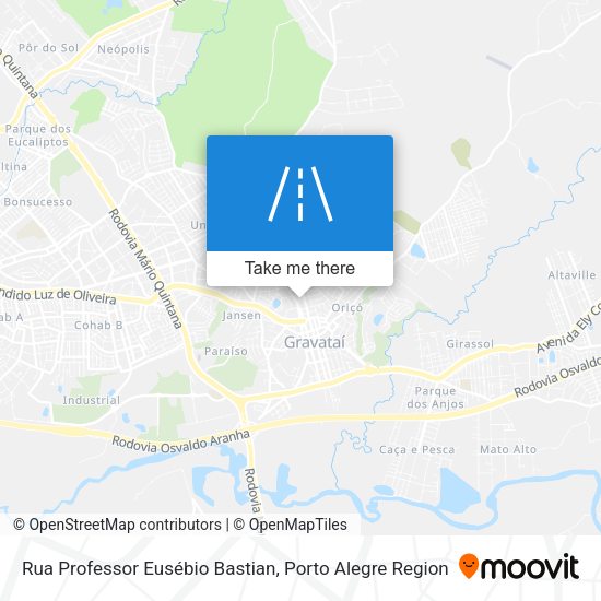 Rua Professor Eusébio Bastian map