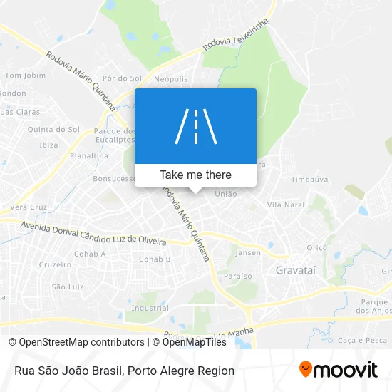 Rua São João Brasil map