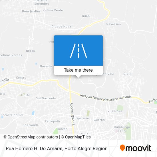 Rua Homero H. Do Amaral map