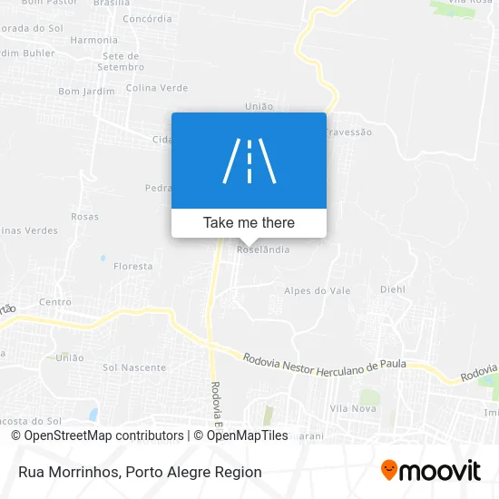Rua Morrinhos map