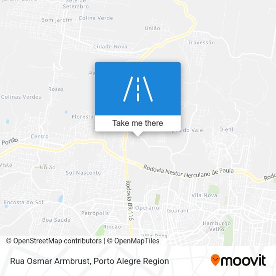 Rua Osmar Armbrust map