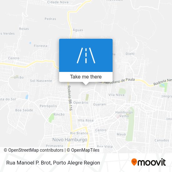 Rua Manoel P. Brot map