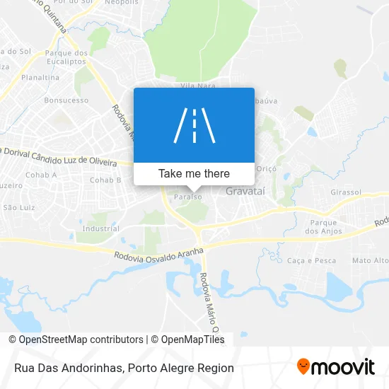 Rua Das Andorinhas map