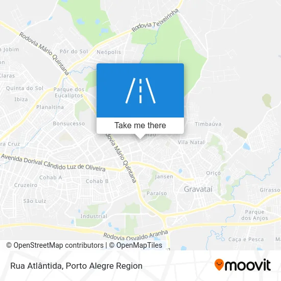 Rua Atlântida map