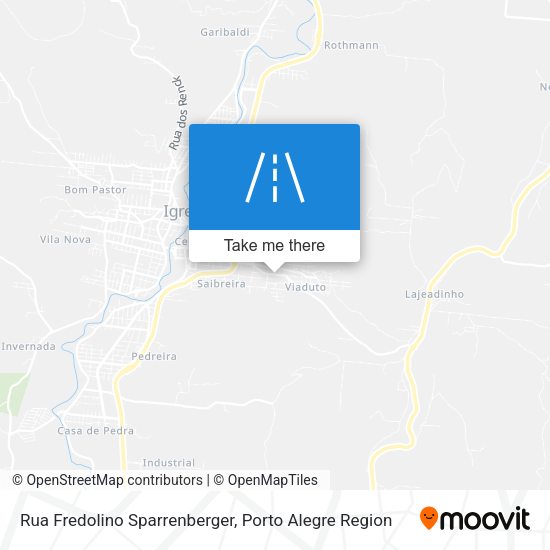 Rua Fredolino Sparrenberger map