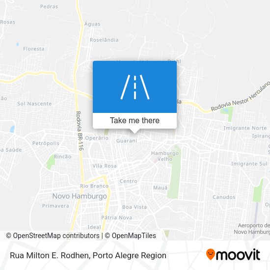 Rua Milton E. Rodhen map