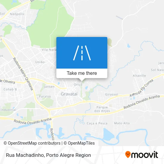 Rua Machadinho map