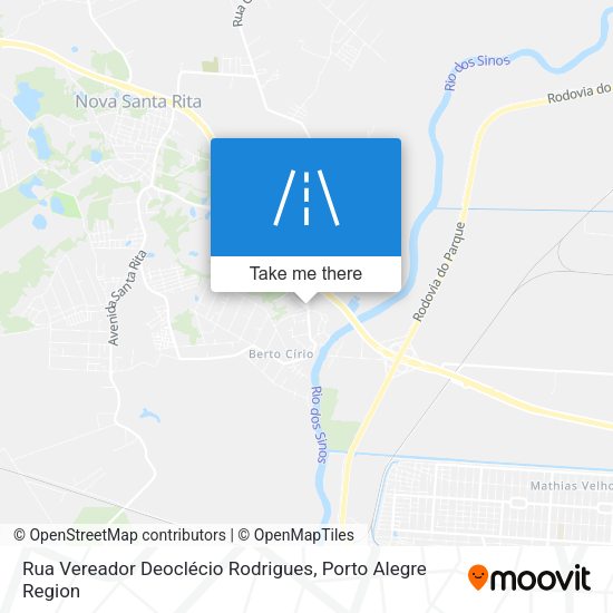 Rua Vereador Deoclécio Rodrigues map