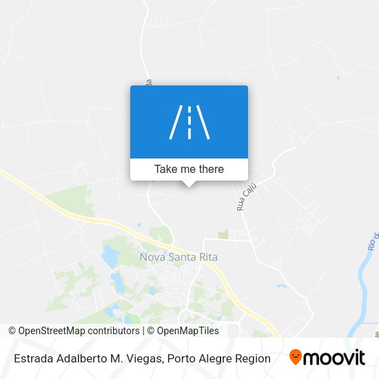 Estrada Adalberto M. Viegas map