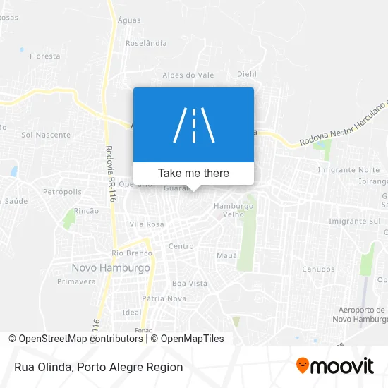 Rua Olinda map