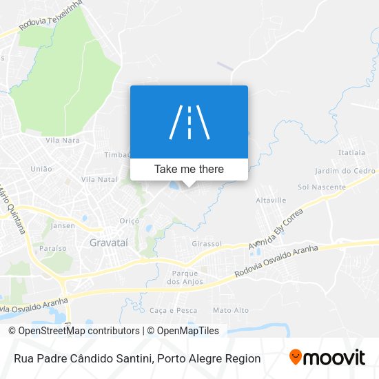 Rua Padre Cândido Santini map