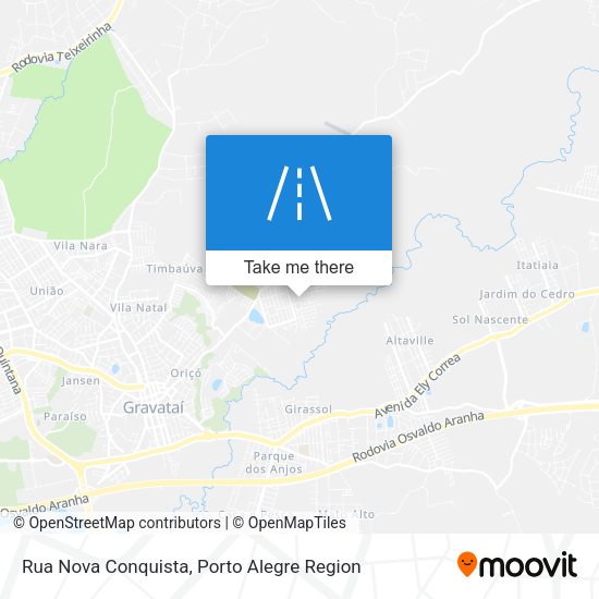 Rua Nova Conquista map