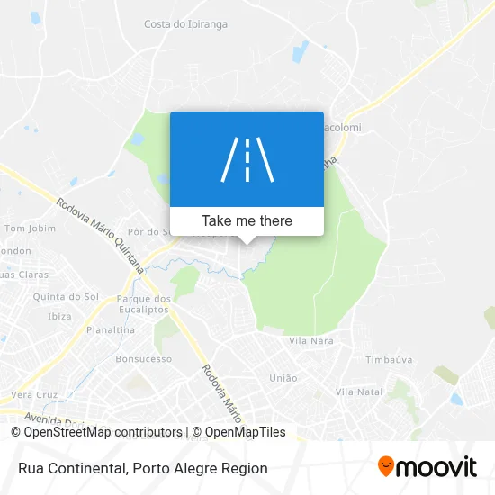 Rua Continental map