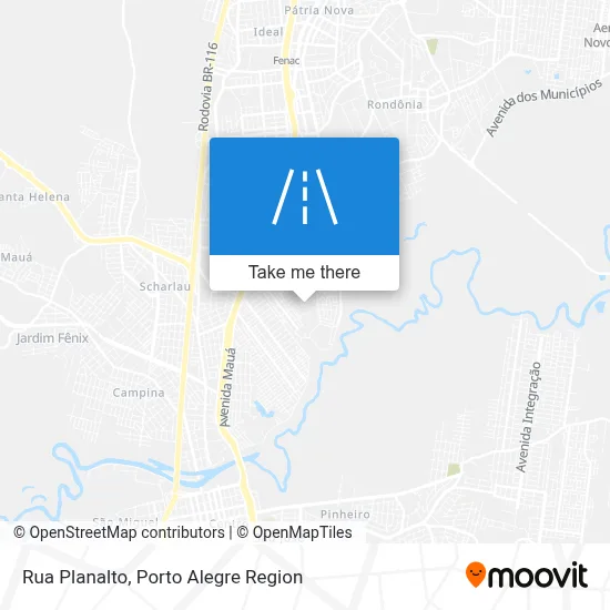 Rua Planalto map