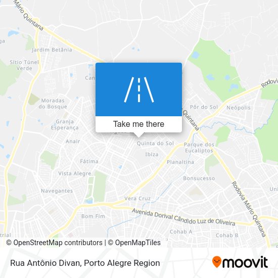 Rua Antônio Divan map