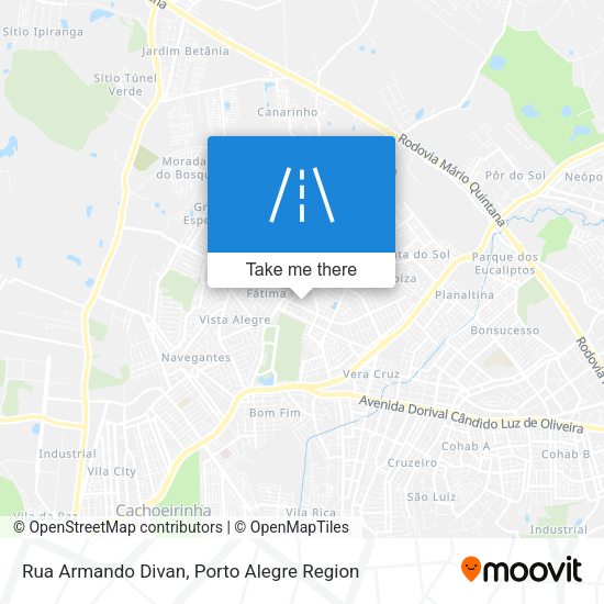 Rua Armando Divan map