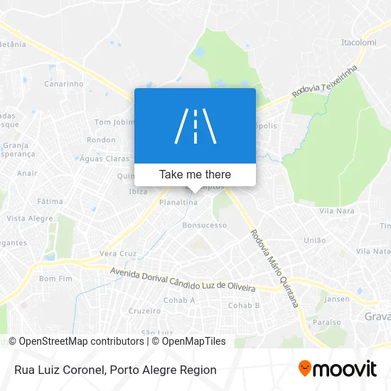Rua Luiz Coronel map