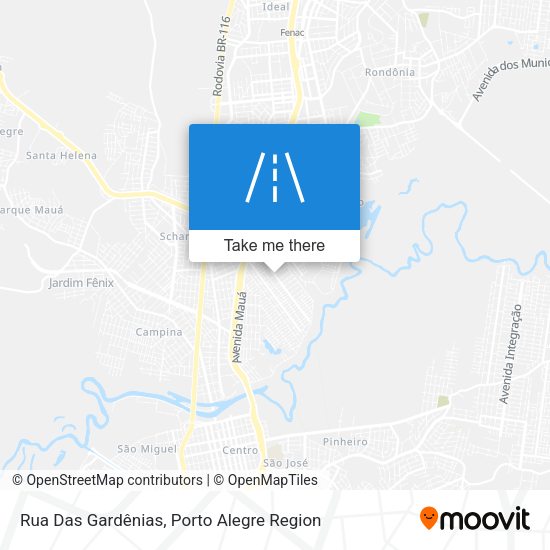 Rua Das Gardênias map