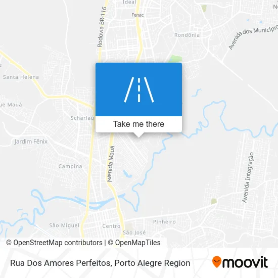 Rua Dos Amores Perfeitos map