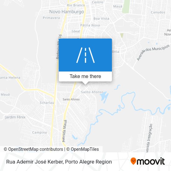 Rua Ademir José Kerber map