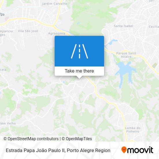 Estrada Papa João Paulo II map